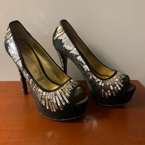 Sequin shoes